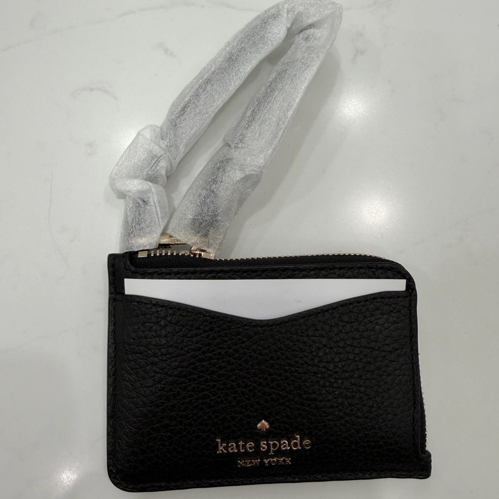 Kate Spade Black and White Card Holder